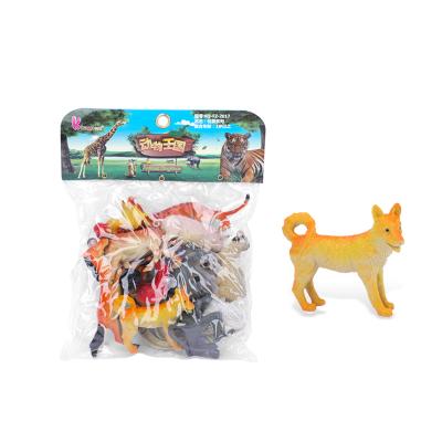 China Animal Series Toy Pvc Forest Animal Models Toy Set Kids Small Plastic Educational Simulation Animal Zodiac Children Toy for sale