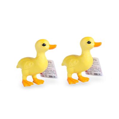 China Toy Children's Toy Simulation Yellow Plastic Duck Toy Pvc Animal Shape Cute Duck Toy Children's gift educational animal for sale