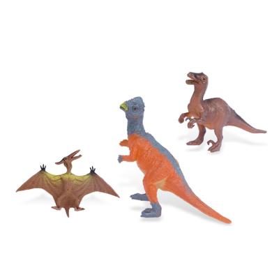 China Children Toy Kids Plastic Mini Educational Animal Dinosaur Model The Plastic Dinosaur Forest Animal Set Simulation Toy for sale