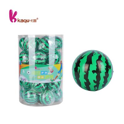 China Cheap Kids Toys Price Mini Bounce Ball Pu Custom Color Fruit Pattern Watermelon Bouncing Ball Toy for sale