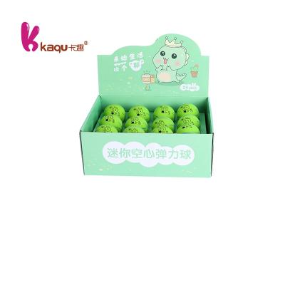 China Kids Toys Rubber Material Mini Stress Relief Green Dinosaur Bounce Ball Style Bouncy Ball Toy for sale