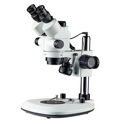 China Factory Supply 7X-45X Parfocal Trinocular Optical Zoom Stereo Microscope SM-SZM7045NT-J3L for sale