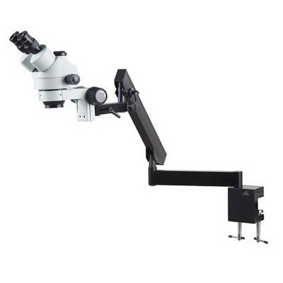 China Factory Supply 7X-45X Flex Articulating Arm Parfocal Trinocular Optical Zoom Stereo Microscope SM-SZM7045T-STL6-A for sale