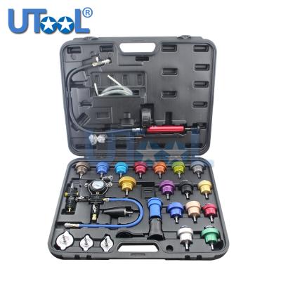 China Universal Type Coolling System Kit 27pcs Radiator Pressure Tester Vacuum Cooling System Kit Coolant Replace Too Aluminum More Durable for sale