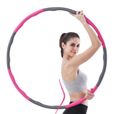 China Wholesale High Density Eco-friendly Polynesian Dances Hoop and Circle Ring with New Design Polynesian Dance-Circle Detachable Gymnastic Plastic Tube Hulahoop for sale