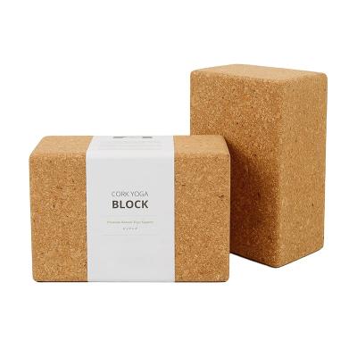 China Durable Factory Made Custom Yoga Block Eco-Friendly Cork Yoga Block Custom Blocks for sale