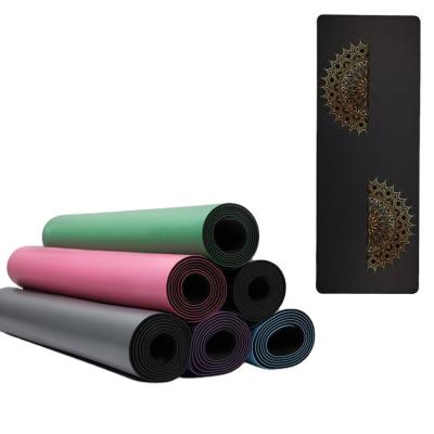 China Custom Line Wholesale Eco-friendly Yoga Mat Cheap Price PU Yoga Mat Position Mats for sale