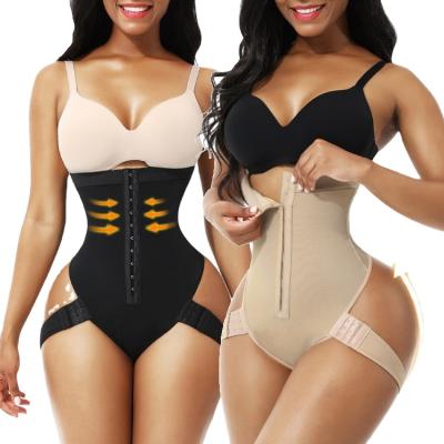 China 2021Women High Waist Trainer Tummy Slimming Control Waist Cincher Body Shaper G-String Seamless Thong Butt Lifter Panties for sale