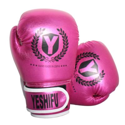 China High Quality Professional Custom Leather Kickboxing Gloves Training Gym Exercise Boxing With Logo Customized for sale