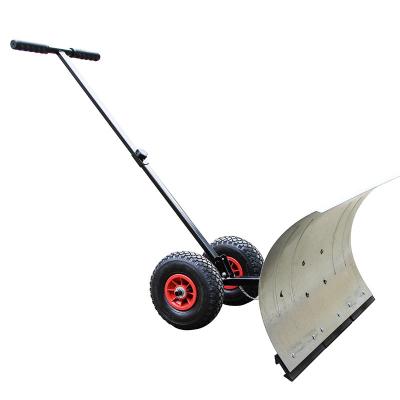 China Hot Sale Efficient Snow Shovel With Adjustable Wheels Snow Pusher Heavy Duty Bearing Shovels Efficient Snow Plow Removal for sale