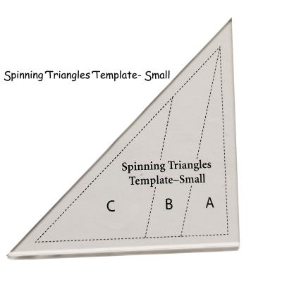 China Stitching Ruler and Stitching Ruler Stitching Triangles Small Size Triangles Rotating Ruler for sale