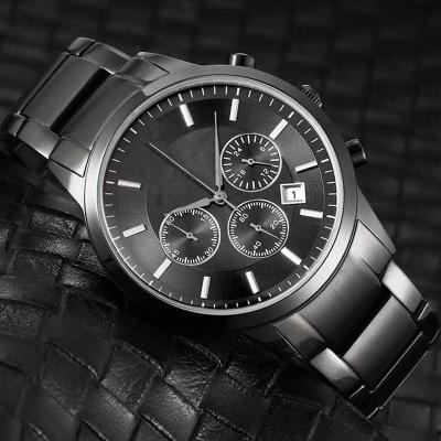 China New Designer Mens Day/Date Luxury Waterproof Sports Watch Steel Band Casual Quartz Watch for sale