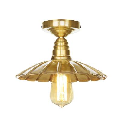 China Modern Design Glass Ceiling Light LED Iron Round Ceiling Lamp Modern Living Room/Dining Room Decorative Light en venta