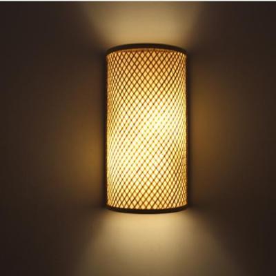 China Lighting works modern minimalist Chinese style bamboo art, handmade natural bamboo wall lamps Te koop