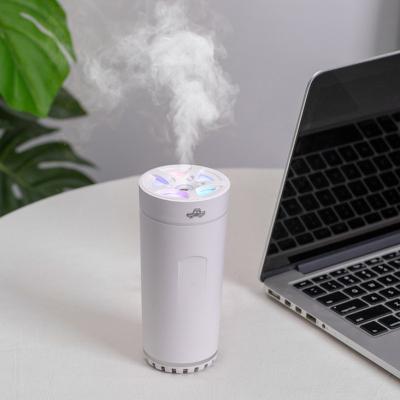 China Protable mini humidifier battery wireless charging vaporizer portable humidifier with light en venta