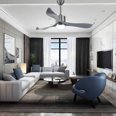 Κίνα Energy Saving Industry Style Remote Control AC DC Chandelier Light Led Ceiling Fans With Light προς πώληση