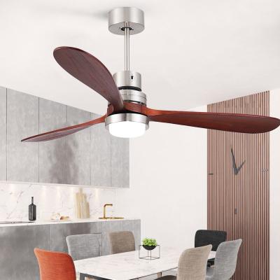 China Large Modern Modern DC Wood Chandelier Light Led Ceiling Fans With Remote Control à venda