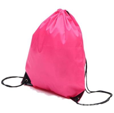 China Man Woman Kids Outdoor Sports School Eco-friendly Travel Hiking Polyester Drawstring Running Gym Bags Webbing String Backpacks for sale