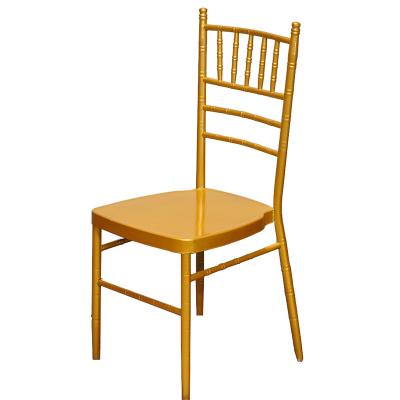 China Contemporary Wholesale Hotel Furniture Wedding Banquet Event Metal Chavari Chiavari Chair for sale