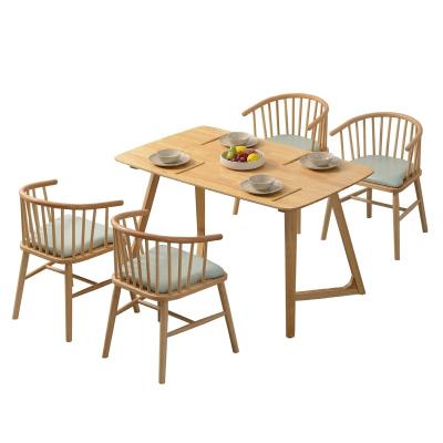 China Wooden Dining Tables And Chairs Set Solid Wood Newly Designed Solid Wood Modern Chairs And Restaurant Tables On Sale for sale