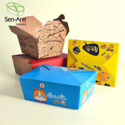 China Recyclable SenAng03 Factory Sushi Print Custom Kraft Paper Take Away Box With Clear Window for sale