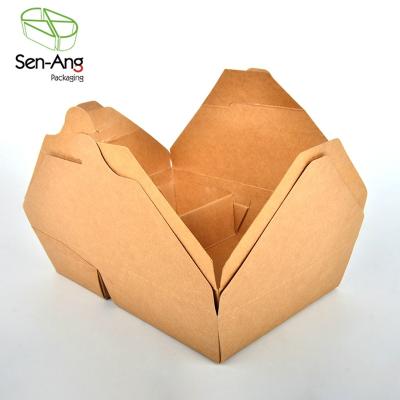 China Recyclable SenAng03 Take Away Boxes French Fries Takeaway Portable Fried Chicken Lunch Box Paper Food Container for sale