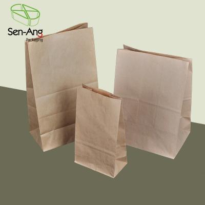 China Recyclable SenAng03 Multi Size Brown Use Instead Kraft Paper Bag Without Handle Mailer Of Plastic for sale