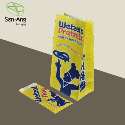 China Recyclable SenAng03 Free Sample 25lb White Square Candy Wrapping Paper Bag Without Handle for sale