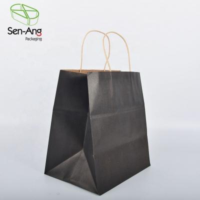 China Recyclable SenAng03 Factory Wholesale Recycl Brown Shop Papertoast Custom With Own Logo White Card Kraft Paper Bag for sale