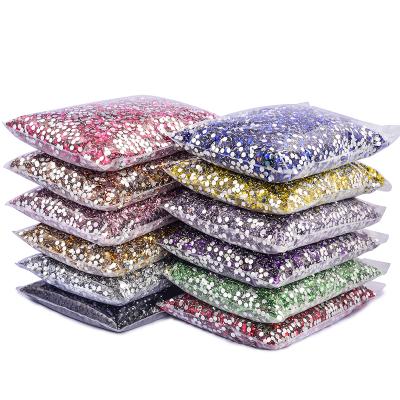 China Wholesale Flatback Crystal Flatback Rhinestone Silver Bottom Resin Rhinestone Non-hotfix Nail Art Rhinestones for sale