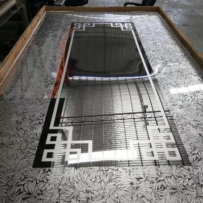 China Construction ASTM Stainless Steel Metal 8K Mirror Etching Elevator Sheet For Elevator Cabinet And Door for sale