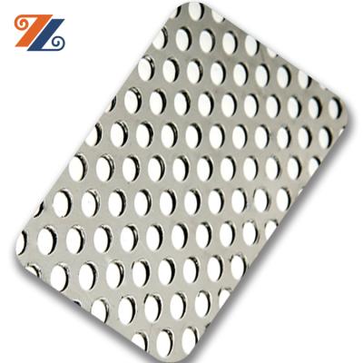 China Wall Panel Elevator Door Cabin Decoration Building Materials Stainless Steel Perforated Metal Sheet for sale