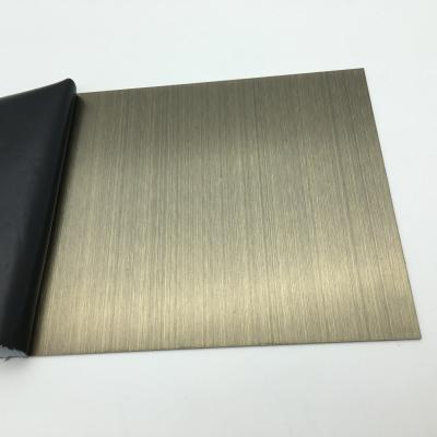 China Interior Wall Panels Elegant Design Technology Chemical Antique Brushed Bronze Stainless Steel Sheet 304 Stainless Steel Price Brass Copper Sheet for sale