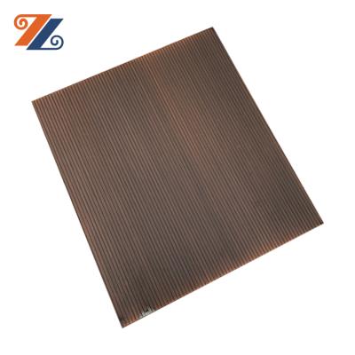 China Retro Antique Style Decoration Rose Red Color Stainless Steel Bronze Copper Sheet For Living Room Decoration Wall Edge for sale