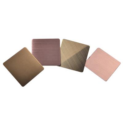 China Building Projects ASTM JIS 201 decorative pvd 304 color coating stainless steel sheet for sale