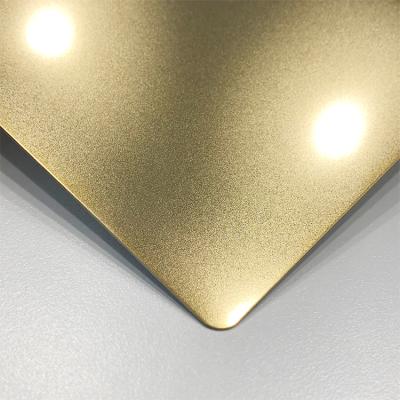 China Decoration Champagne Gold Color Bead Blasted Sandblasted Stinaless 304 316 Steel Plate Grade 201 For Decoration for sale