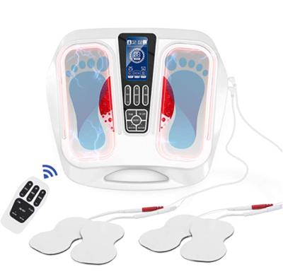 China Medical Portable Foot Pulse 510K Heating Foot Massager Machine Blood Circulation Pain Relief EMS Leg Foot Massager for sale