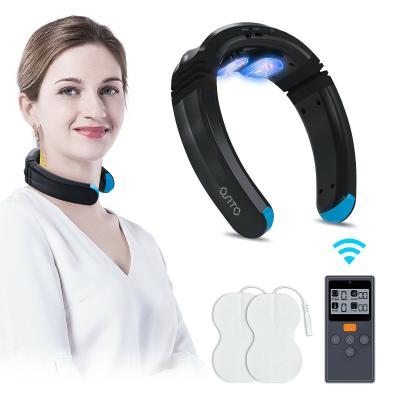 China Frequency Pulse Heating Intelligent Electric Neck Massager Neck Heating Fast Filling Massager for sale