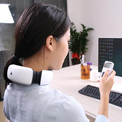 China Comfortable Portable Neck Massager With Heating Function 9 Pulse Modes 15 Intensities Neck Machine For Travel Car Home Office for sale