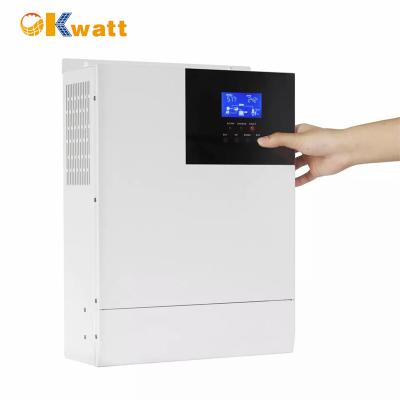 China Top Selling Inverter 24V 220V 230V 2kW Off Grid Hybrid Inverter With MPPT Load Controller For Home Use 378mm*280mm*103mm for sale