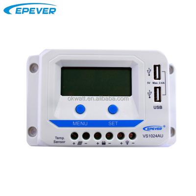 China High Quality Epever Solar Tracer Charger Controller PWM Charge Controller With Two USB Ports LCD Display Epever VS6024AU Solar Charge Controller for sale