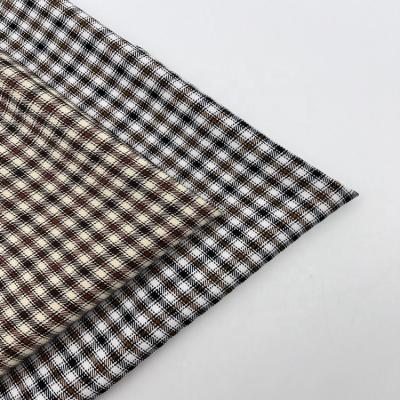 China Factory Wholesale Classic 205gsm Double Faced Plaid Striped Woven Fabric For Skirt Shirts for sale