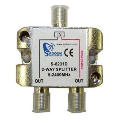 China 2 WAY 5-2400MHz Standard Size Nickel Plated Satellite Splitter LD60015 for sale