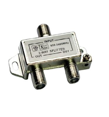 China 2 WAY 5-2400mhz Small Size Nickel Plated LD80084 Satellite Splitter for sale