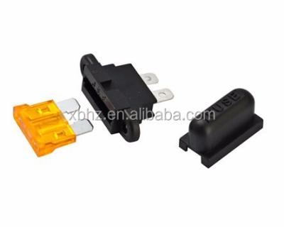 China ATO/ATC Fixed Fuse Hole PCB Fuse Holder Automotive With Cover LD04637 for sale