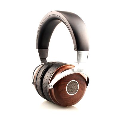 China Noise Canceling New Design Professional Noise Canceling Wooden Computer Earphone for sale