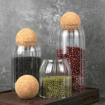 China Freshness Preservation New Arrival Custom High Quality Small Food Glass Jar Containers With Wooden Lid for sale