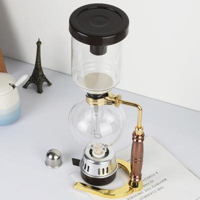 China Viable glasflasche high gei new arrival good quality borosilicate siphon glass coffee maker for sale