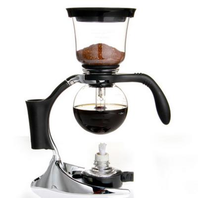 China Sustainable Black Color Luxury 3 Cups Vacuum Belgian Balancing Coffee Maker Siphon Coffee Maker for sale