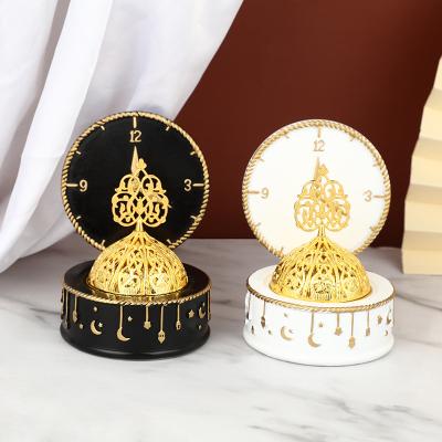 China Chinese Incense Table Top Middle East Resin Aromatherapy Censer Clock Arabian Geometric Hollow Censer for sale